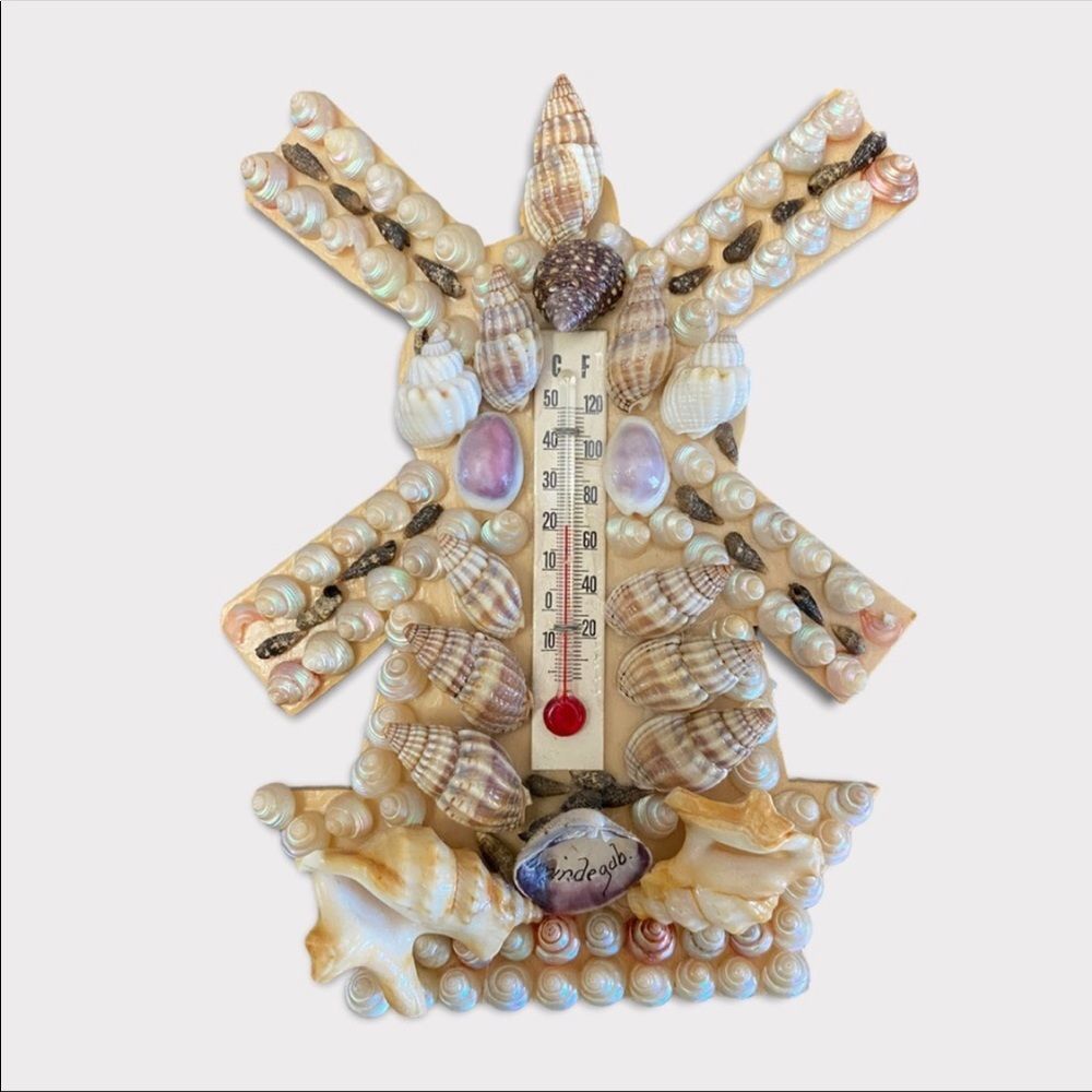 VINTAGE | 3/$15 Seashell Windmill Thermometer